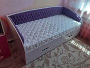 Кровать аметист велюр